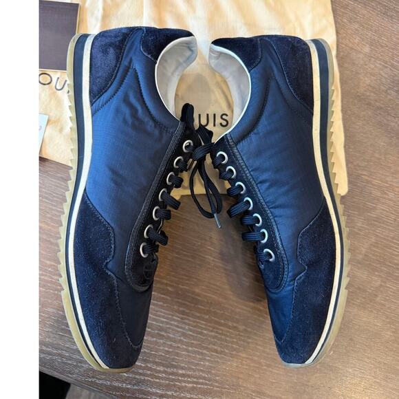 Louis Vuitton Navy Racing Sneakers Shoes Men size US 11 w/ Box + Dust Bags main image 8